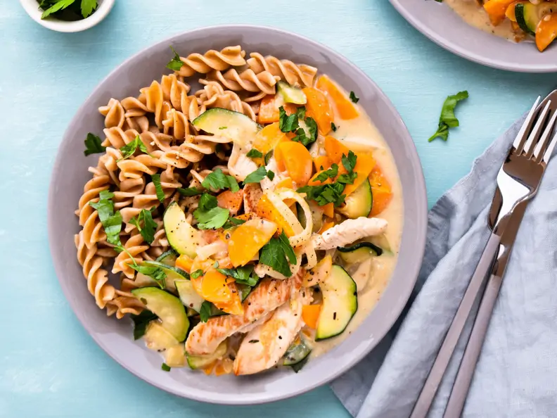 Putengeschnetzeltes mit Zucchini
