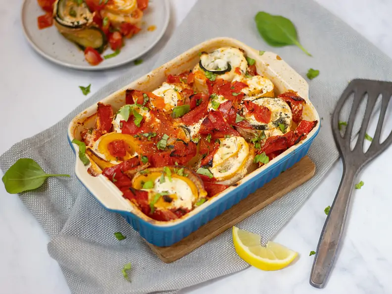Schollen-Zucchini-Röllchen mit Frischkäsefüllung
