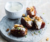 Gefüllte Datteln mit Ziegenfrischkäse