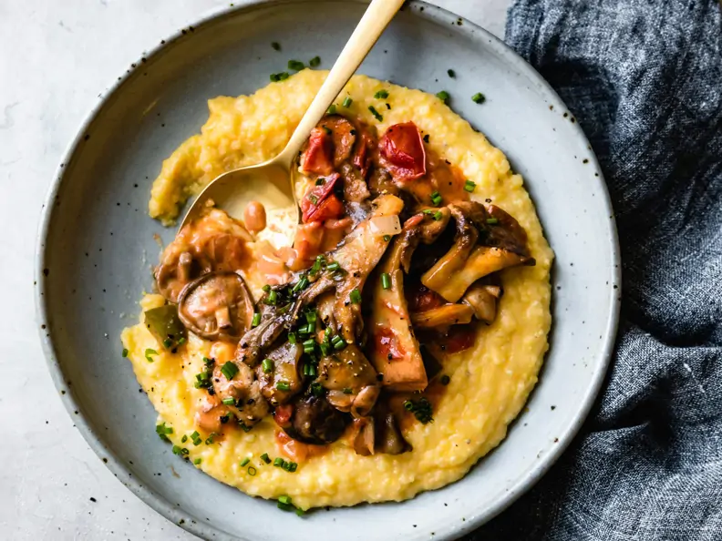 Polenta mit Pilzen