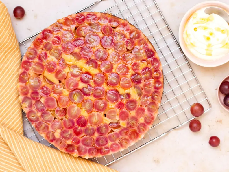 Traubenkuchen mit Olivenöl