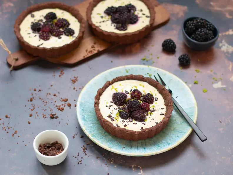 Brombeer-Quark-Tartelettes