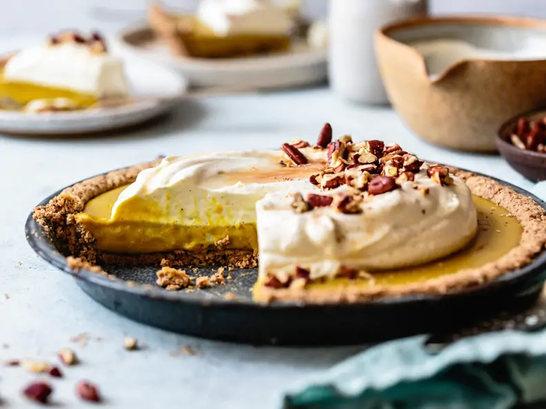 Pumpkin Pie mit Haselnussmehl