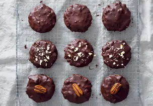 Lebkuchen mit Zartbitterglasur