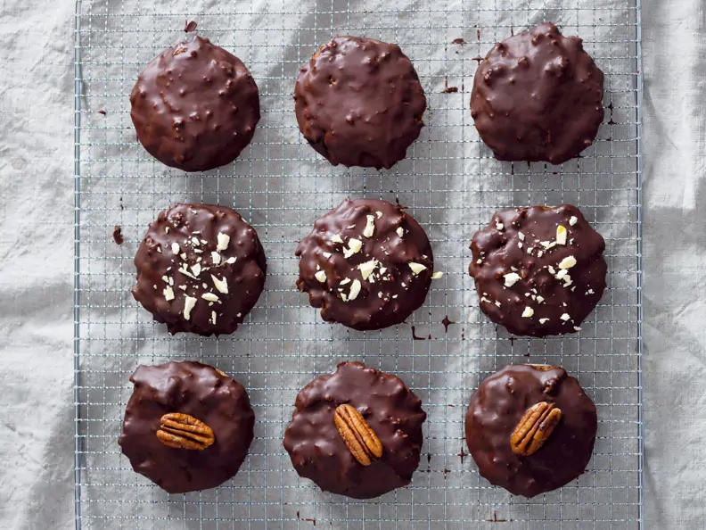 Lebkuchen mit Zartbitterglasur