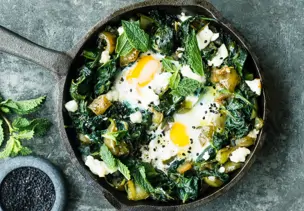 Spinat-Shakshuka