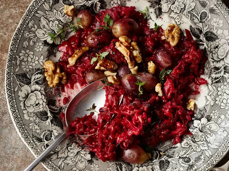 Rote-Bete-Risotto vegan