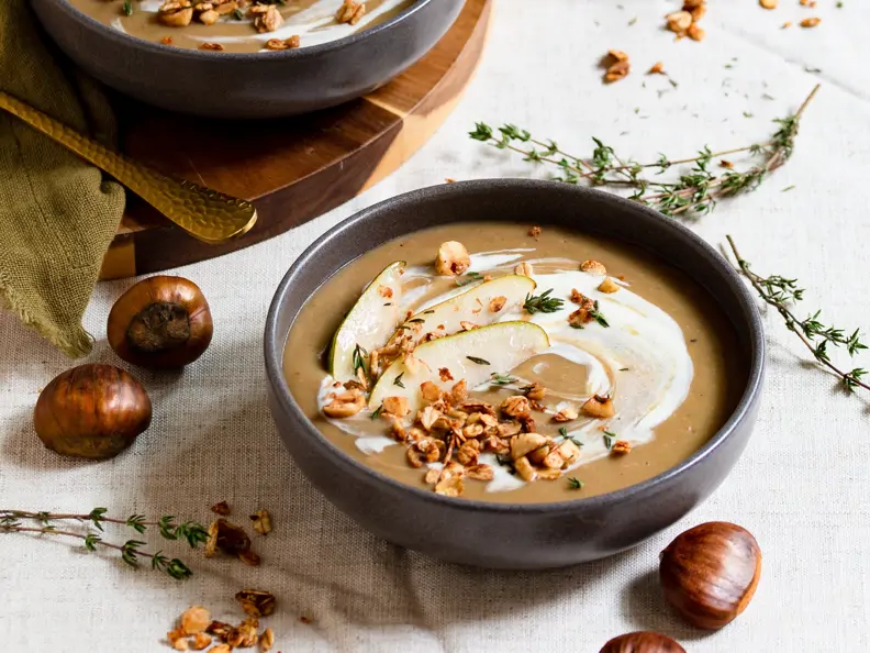 Maronencremesuppe