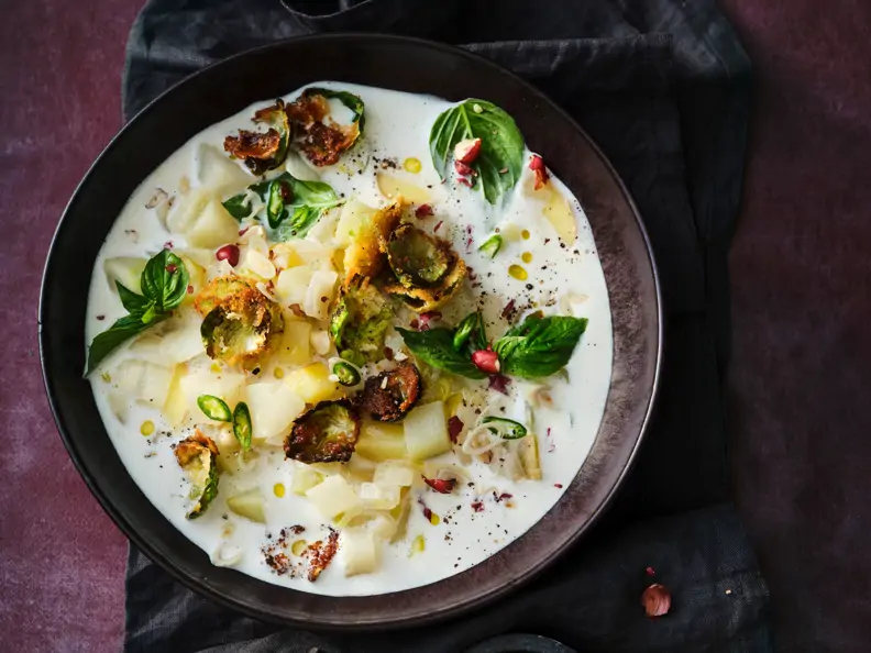 Kohlrabi-Kokos-Suppe