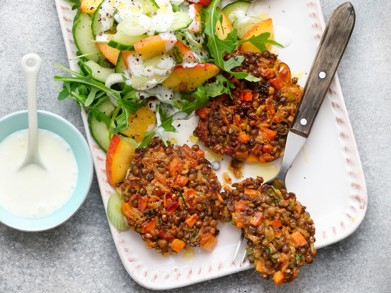 Knusprige Küchlein, die nicht nur Vegetariern schmecken!