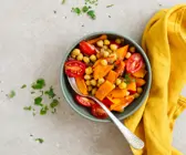 Kürbis-Tomaten-Pfanne