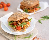Pulled Mushroom Burger