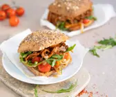 Pulled Mushroom Burger 