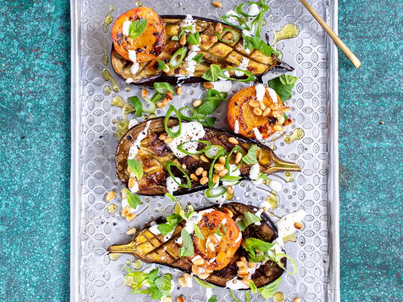 Aubergine orientalisch aus dem Ofen