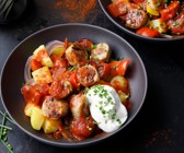 Würstchengulasch mit Kartoffeln