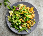 Thailändischer Reissalat mit Pute und Blattsalat