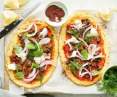 Pizza mit Blumenkohlboden