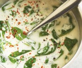 Gorgonzola-Spinat-Sauce mit Chili