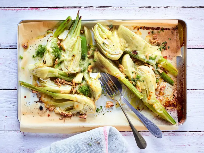 Gebackener Fenchel mit Walnüssen