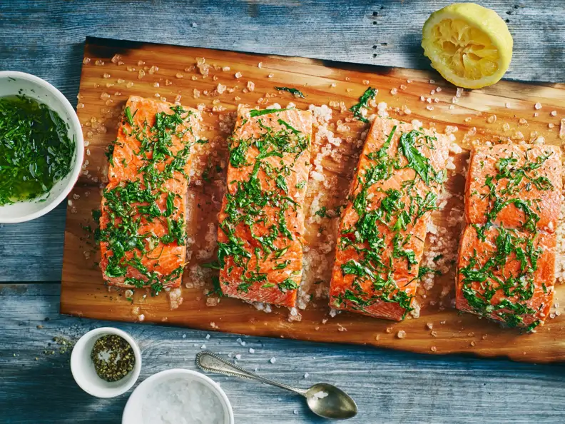 Kräuterlachsfilets