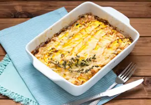 Zucchini-Lachs-Lasagne