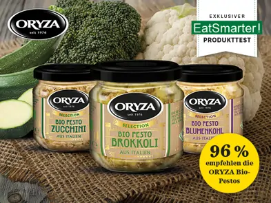 Die ORYZA Bio-Pestos begeistern unsere Tester
