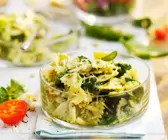 Nudeln mit Spinat und Käse