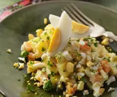 Kartoffelsalat mit Süsskartoffel