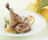 Hähnchen in Buttersauche mit Knoblauch und Rosmarin