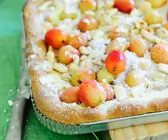 Kuchen mit Stachelbeeren