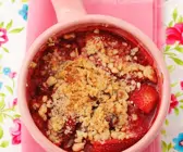 Erdbeer-Crumble vegan