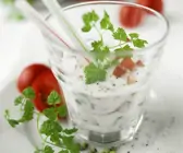 Kerbel-Tomaten-Dickmilch