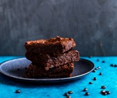 Vegane Brownies mit schwarzen Bohnen