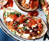 Gefüllte Auberginen mit Tomaten und Feta für den Thermomix