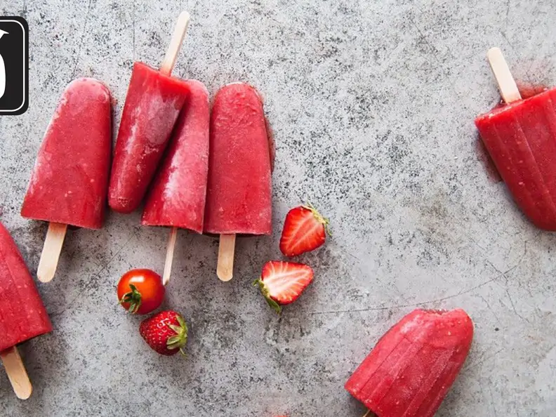 Tomaten-Erdbeer-Eis am Stiel für den Thermomix