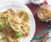 Spaghetti mit rotem Pesto für den Thermomix