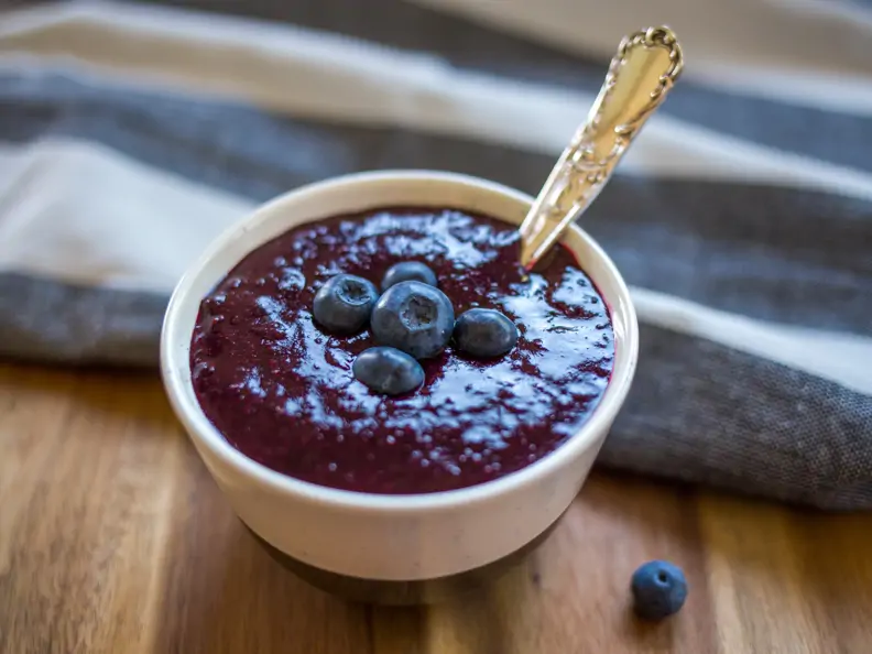 Blaubeer-Chia-Marmelade mit Vanille