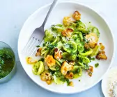 Orecchiette mit Pesto und gebratenem Blumenkohl