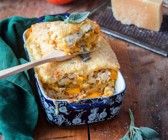 Kürbis-Hähnchen-Lasagne