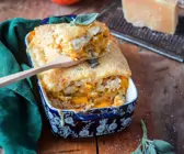 Kürbis-Hähnchen-Lasagne