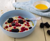 Quarkcreme mit Beeren