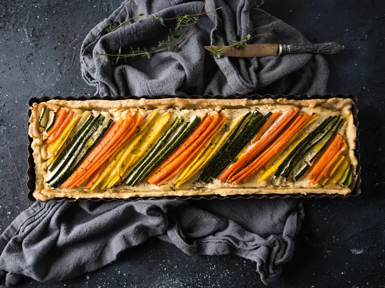 Möhren-Zucchini-Tarte