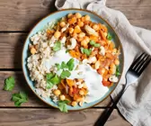 Vegetarisches Kichererbsencurry mit Aprikosen