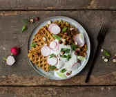 Herzhafte Kartoffelwaffeln