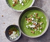 Grüne Gazpacho mit Feta