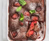 Schoko-Erdbeer-Clafoutis