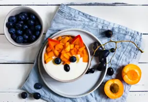 Vanillejoghurt mit Aprikosen