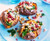 Süßkartoffeln mit Kichererbsen