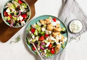 Putengyros mit Dip