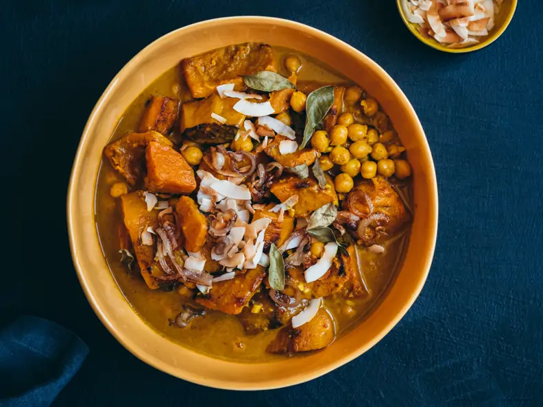 Kürbis-Kichererbsen-Curry